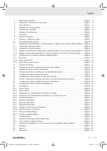 Manual de uso Auriol IAN 67088 Estación meteorológica