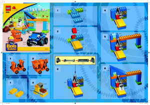 Handleiding Lego set 3299 Duplo Scrambler en Dizzy in Bobs werkplaats