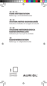 Mode d’emploi Auriol IAN 70340 Station météo