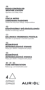 Návod Auriol IAN 70340 Meteostanica