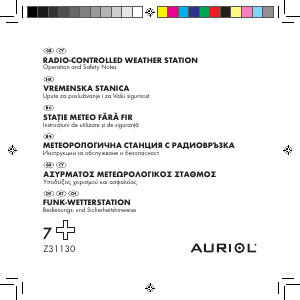 Εγχειρίδιο Auriol IAN 71479 Μετεωρολογικός σταθμός