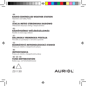 Manual Auriol IAN 71479 Stație meteo