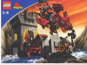 Brugsanvisning Lego set 4776 Duplo Dragetårn med fangekælder