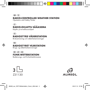 Brugsanvisning Auriol IAN 85059 Vejrstation