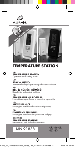 Návod Auriol IAN 91838 Meteostanica