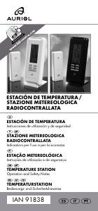 Manual Auriol IAN 91838 Estação meteorológica