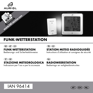 Bedienungsanleitung Auriol IAN 96414 Wetterstation