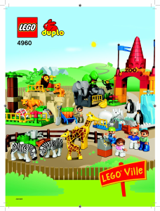 Brugsanvisning Lego set 4960 Duplo Kæmpestor zoo