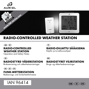 Manual Auriol IAN 96414 Weather Station