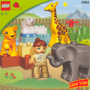 Manual de uso Lego set 4962 Duplo El zoo de los bebés animales