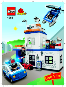 Manual Lego set 4965 Duplo Police action