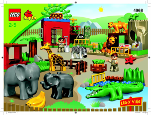 Bruksanvisning Lego set 4968 Duplo Vänlig zoo