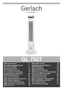 Priročnik Gerlach GL 7927 Ventilator