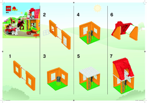 Manual de uso Lego set 4974 Duplo Establo de caballos