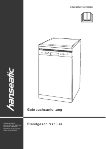 Bedienungsanleitung Hanseatic HG4585D10J7636EI Geschirrspüler