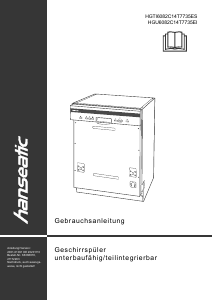 Manual Hanseatic HGTI6082C14T7735ES Dishwasher