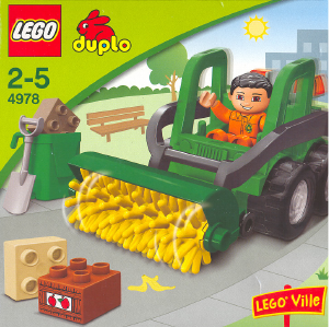 Manual Lego set 4978 Duplo Road sweeper