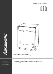 Manual Hanseatic HGVI6082D14J7713GS Dishwasher