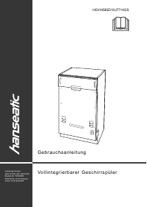 Manual Hanseatic HGVI4582D10J7714GS Dishwasher