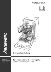 Manual Hanseatic HGU4582C10J7710DI Dishwasher