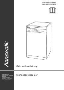 Bedienungsanleitung Hanseatic HG4585D107636QS Geschirrspüler