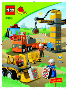 Bruksanvisning Lego set 4988 Duplo Byggarbetsplats