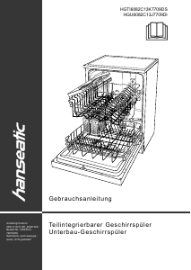 Manual Hanseatic HGU6082C13J7709DI Dishwasher