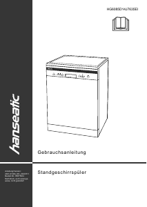 Bedienungsanleitung Hanseatic HG6085D14J7635EI Geschirrspüler