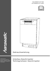 Manual Hanseatic HGTI4582D10J7710ES Dishwasher