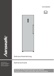 Bedienungsanleitung Hanseatic HGS18560DEI Gefrierschrank