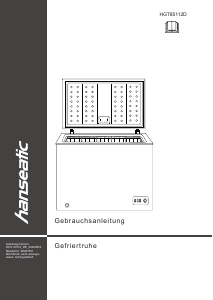 Bedienungsanleitung Hanseatic HGT85112D Gefrierschrank