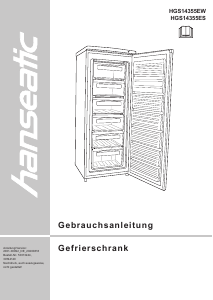 Bedienungsanleitung Hanseatic HGS14355ES Gefrierschrank