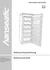 Bedienungsanleitung Hanseatic HGS14355FS Gefrierschrank