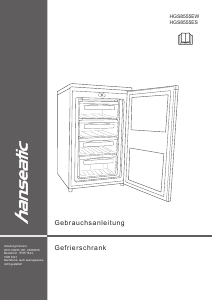 Manual Hanseatic HGS8555EW Freezer