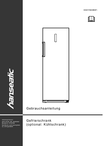 Handleiding Hanseatic HGS17260ENFI Vriezer