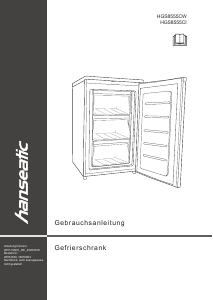 Manual Hanseatic HGS8555CW Freezer