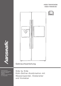 Manual Hanseatic HSBS17990WEHEI Fridge-Freezer