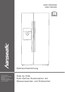 Manual Hanseatic HSBS17990WEEBK Fridge-Freezer