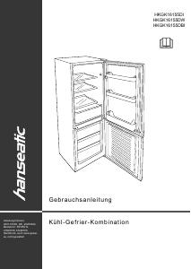 Manual Hanseatic HKGK16155DW Fridge-Freezer