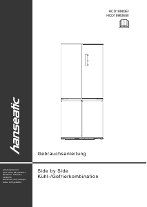 Manual Hanseatic HCD18983EBI Fridge-Freezer