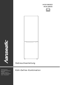 Bedienungsanleitung Hanseatic HKGK18860EW Kühl-gefrierkombination