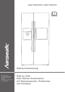 Manual Hanseatic HSBS17990WEHFI Fridge-Freezer