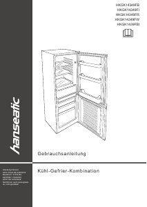 Handleiding Hanseatic HKGK14349FBI Koel-vries combinatie