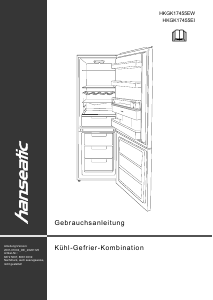 Handleiding Hanseatic HKGK17455EW Koel-vries combinatie