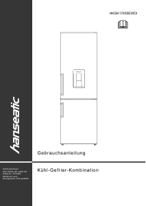 Manual Hanseatic HKGK17455EWDI Fridge-Freezer