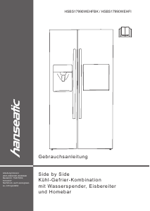 Manual Hanseatic HSBS17990WEHFBK Fridge-Freezer