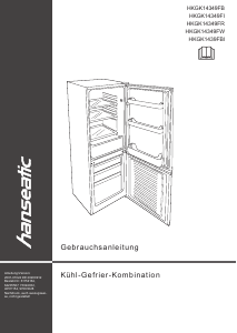 Manual Hanseatic HKGK14349FW Fridge-Freezer