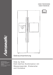 Manual Hanseatic HSBS17990WEHEBK Fridge-Freezer