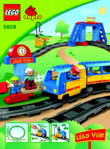 Bedienungsanleitung Lego set 5608 Duplo Eisenbahn Starter Set