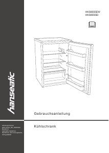 Manual Hanseatic HKS8555EW Refrigerator